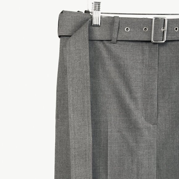 Helmut Lang AW/20 Light Grey Melange Tela Suiting Trouser Skirt - Picture 8 of 15